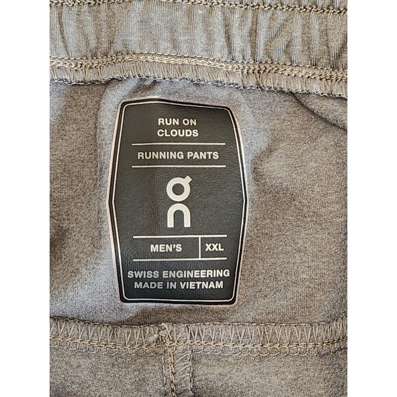 On Cloud Run On Clouds Running Pants Men's 2XL Gray Vented Joggers Trackpants - Picture 3 of 10